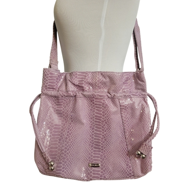 Perlina Handbags - Vintage Perlina Snakeskin Hobo Handbag